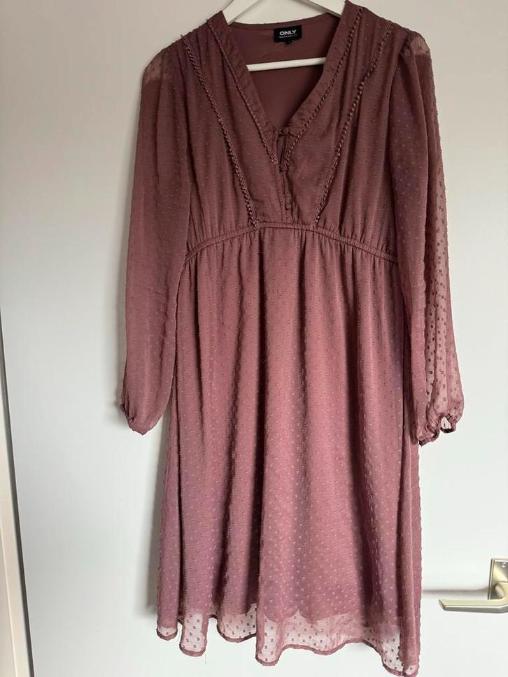 Only Maternity Jurk Maat M zwangerschapsjurk, Kleding | Dames, Positiekleding, Zo goed als nieuw, Jurk, Maat 38/40 (M), Roze, Ophalen of Verzenden