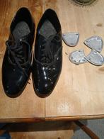 Tapdans Schoenen Maat 44 + Accessoires, Ophalen of Verzenden, Gedragen, Zwart, Dansschoenen