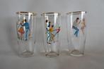 Vintage Fifties Glazen 3x, Ophalen of Verzenden, Huis en Inrichting