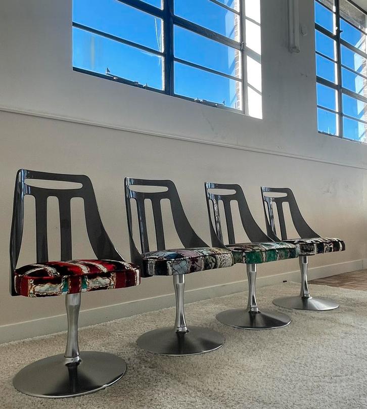 4 Chromecraft dining chairs, Huis en Inrichting, Stoelen, Vier, Ophalen