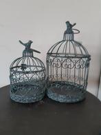 Set van twee Brocante Vogelkooitjes Vogelkooitje Nieuw, Antiek en Kunst, Ophalen of Verzenden