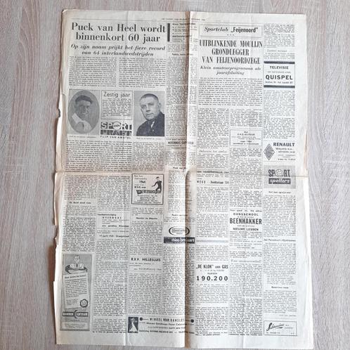 Puck v Heel wordt 60 jaar Moulijn grondlegger Feijenoordzege, Verzamelen, Sportartikelen en Voetbal, Gebruikt, Poster, Plaatje of Sticker
