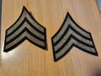 Sergeant rangen set, Verzamelen, Ophalen of Verzenden, Nederland, Embleem of Badge
