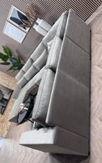 ZGAN Velvet Velours U-Bank / Hoekbank - Taupe - 363cm, Ophalen, -, -, Hoekbank