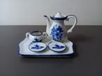 Mini Delfts blauw servies – 5-delig, Ophalen of Verzenden, Gebruikt, Porselein, Overige typen