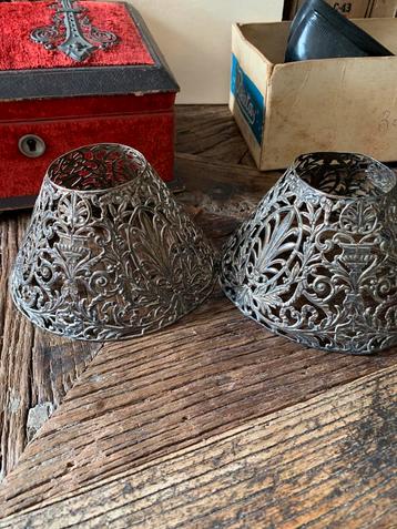 Amerkaanse silver lampenkapjes corham 1900 beschikbaar voor biedingen