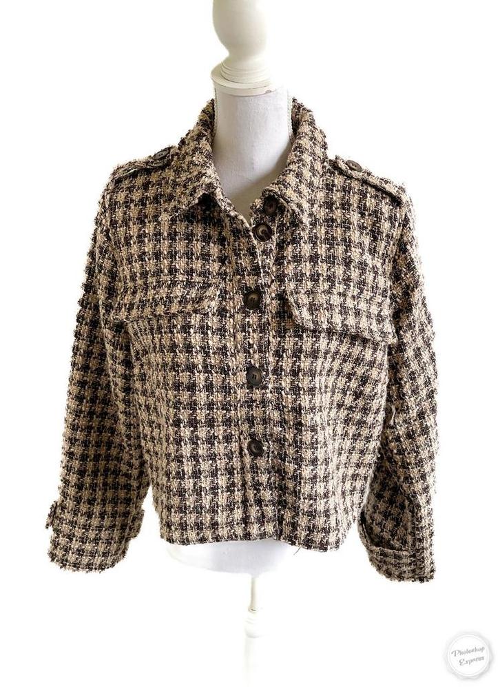 Mooi jasje van Co’Couture XL, Kleding | Dames, Jasjes, Kostuums en Pakken, Zo goed als nieuw, Jasje, Maat 42/44 (L), Beige, Ophalen of Verzenden