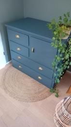 Gerestylede ladekast en/of commode donkergrijs!, Huis en Inrichting, Kasten | Ladekasten, Ophalen, Gebruikt, 50 tot 100 cm, 3 of 4 laden