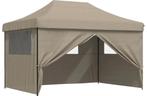 Partytent, Paviljoen, 3x4, opvouwbaar, Met Zijwanden, Taupe, Opvouwbaar, Partytent, Nieuw, 4 tot 6 meter