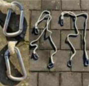 2 sets, touw met 3 karbijhaken 2500-50KG AISI 346 zeil beschikbaar voor biedingen