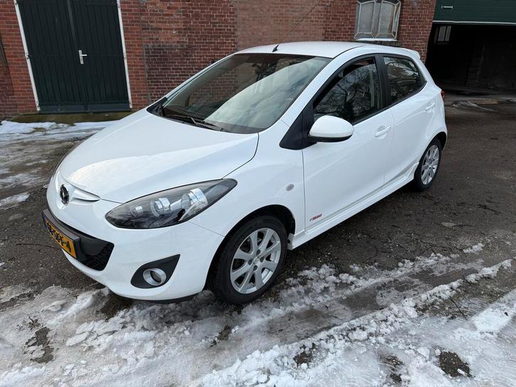 Mazda 2 1.3 Bifuel 62KW 5DRS 2011 Wit, Auto's, Mazda, Particulier, Benzine, A, Hatchback, Handgeschakeld, Origineel Nederlands