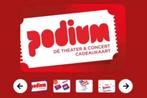 Podiumkaart, Eén persoon, Cadeaubon, Overige typen