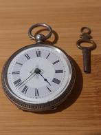 PRACHTIG ZILVEREN ZAKHORLOGE., Antiek en Kunst, Ophalen of Verzenden