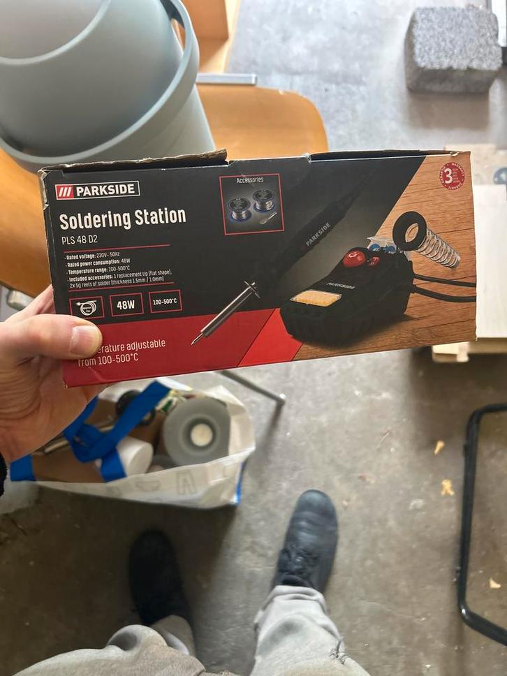 Parkside Soldeerstation PLS 48 D2 - Nieuw!, Doe-het-zelf en Verbouw, Gereedschap | Lasapparaten, Nieuw, Overige typen, Minder dan 150 ampère