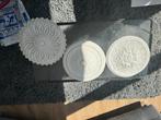 3 rozetten ornament diameter 33 en 35 cm, Ophalen, Overige materialen, Gebruikt, Overige typen