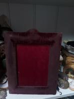 Prachtige oude sleetse fluwelen Victoriaanse fotolijst, Ophalen of Verzenden