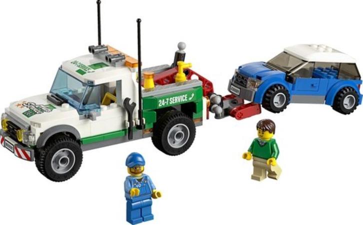 LEGO City pick-up sleepwagen. Set compleet, Kinderen en Baby's, Speelgoed | Duplo en Lego, Zo goed als nieuw, Ophalen of Verzenden