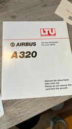 LTU international airways A320 safety card, Verzamelen, Luchtvaart en Vliegtuigspotten, Ophalen of Verzenden, Zo goed als nieuw