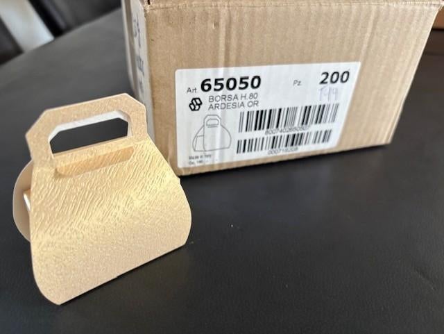 uitdeel bedankjes doosje handtas goud 198 stuks samen, Ophalen of Verzenden, Nieuw, Versiering