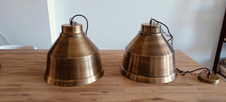 Hanglamp QAZQA 2 stuks, Huis en Inrichting, Lampen | Hanglampen, Zo goed als nieuw, Ophalen