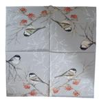 Ambiente - Lunch servet - Bird On Branch Grey, Ophalen of Verzenden, Nieuw, Materiaal