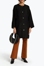 vanessa bruno loose fit trans seasonal twill coat jas s/m, Nieuw, Ophalen of Verzenden, Maat 36 (S), Zwart