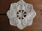 Gehaakte doily, doilie, kleedje, creme/beige 16 cm, Ophalen of Verzenden