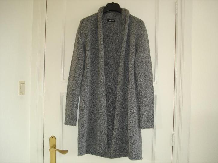Anneclaire lang dik vest Nl mt 38 wol grijs Anne Claire Pauw, Kleding | Dames, Truien en Vesten, Nieuw, Maat 38/40 (M), Grijs
