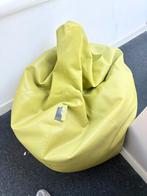 Large Lime Green Bean Bag - Leather, Ophalen, Zo goed als nieuw