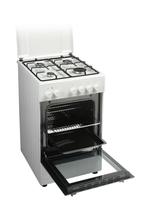 Gasfornuis Ok OFC 14116 (50cm breed) - Zo goed als nieuw!, Ophalen, Minder dan 85 cm, 4 kookzones, Zo goed als nieuw