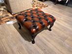 Originele chesterfield voetenbank Dark Rust Springvale, Ophalen of Verzenden, Zo goed als nieuw, Rechthoekig, 125 cm of meer