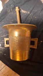 Bronzen vijzel met stamper, Ophalen of Verzenden