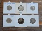Prachtige serie halve guldens Willem 3, Postzegels en Munten, Munten | Nederland, ½ gulden, Koning Willem III, Zilver, Ophalen of Verzenden