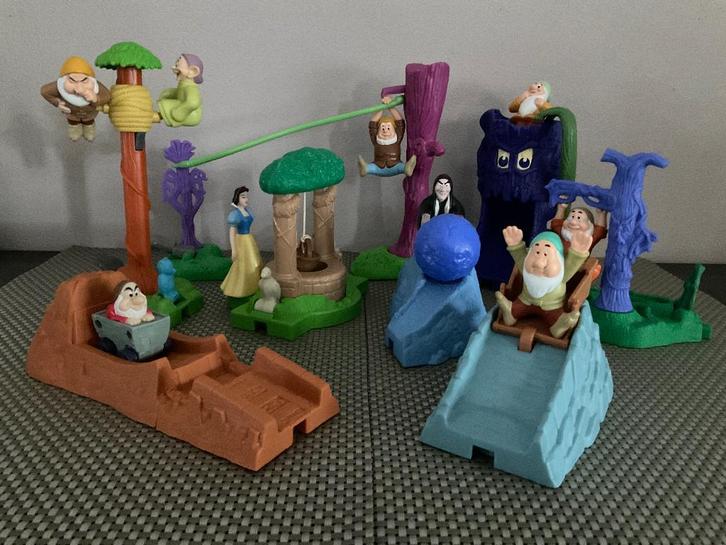 E001 - Mc Donald’s - Sneeuwwitje en de 7 Dwergen, Verzamelen, Disney, Zo goed als nieuw, Beeldje of Figuurtje, Sneeuwwitje of Doornroosje