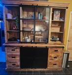 Prachtige Mango Houten Buffetkast - Zo Goed Als Nieuw!, Huis en Inrichting, Kasten | Buffetkasten, 200 cm of meer, Ophalen of Verzenden