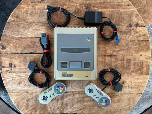 Nintendo SNES set + 2 controllers | Zeer netjes, Spelcomputers en Games, Spelcomputers | Nintendo Super NES, Zo goed als nieuw