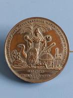 Penning 50 jarig bestaan genootschap groningen 1851, Ophalen of Verzenden, Brons, Nederland