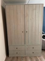 Kledingkast linnenkast massief (steiger)hout, Ophalen, 100 tot 150 cm, 200 cm of meer, Zo goed als nieuw