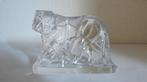 Art Deco kristal beeld tijger, Verzamelen, Beelden en Beeldjes, Ophalen of Verzenden, Gebruikt, Dier