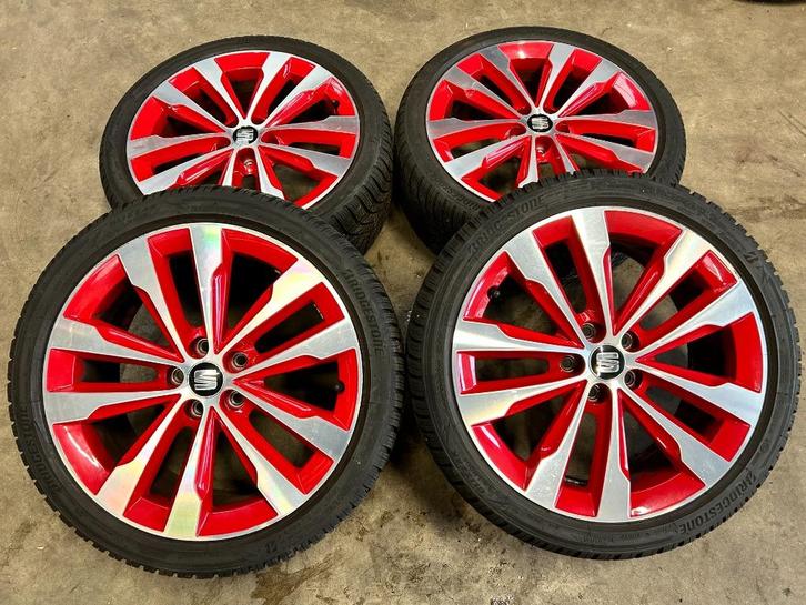 ❄️ 17 inch originele velgen + winterbanden Seat Ibiza, Auto-onderdelen, Banden en Velgen, Banden en Velgen, Winterbanden, 17 inch