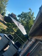 Zweefparasol met tegels antraciet 2,5 meter, Tuin en Terras, Ophalen, Zo goed als nieuw, Zweefparasol