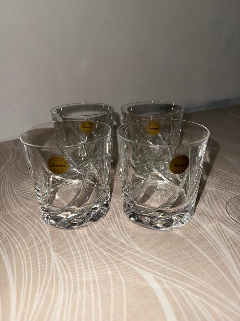 Toscani bekers, Verzamelen, Glas en Borrelglaasjes, Ophalen of Verzenden, Zo goed als nieuw, Overige typen