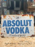Absolut Vodka Emaille Bord • Mancave / Bar / Café Decoratie, Ophalen of Verzenden, Nieuw, Reclamebord
