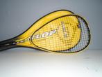 squash racket van DUNLOP MAX TI geel/zwart, Ophalen of Verzenden, Zo goed als nieuw, Racket, Met hoes