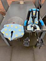 Fietsstoeltje voorzitje, Fietsen en Brommers, Fietsaccessoires | Fietsstoeltjes, Ophalen, Gebruikt, Voorzitje, Voetsteuntjes