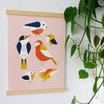 Kinderposter Poster Vogels Oud Roze ANNIdesign, Kinderen en Baby's, Kinderkamer | Inrichting en Decoratie, Info@annidesign.nl