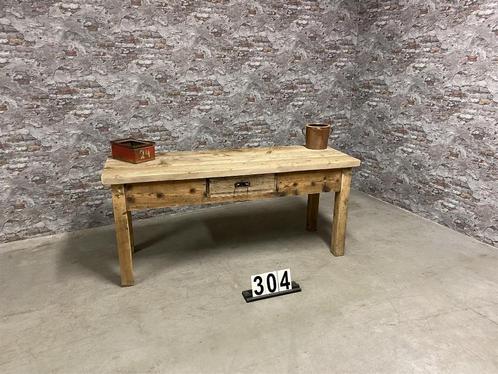 Vintage houten tafel | dressoir | Bureau nr.304, Huis en Inrichting, Tafels | Sidetables, 50 tot 75 cm, 150 tot 200 cm, Rechthoekig