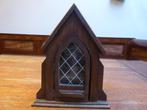 Vintage houten kapelletje met Maria, Antiek en Kunst, Ophalen of Verzenden