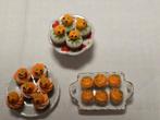 Halloween cupcakes 1:12, Verzamelen, Poppenhuizen en Toebehoren, Verzenden, Nieuw, Poppenhuis