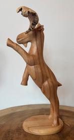 Handgemaakte Suar-Houten eland +/- 40cm hoog, Ophalen of Verzenden
